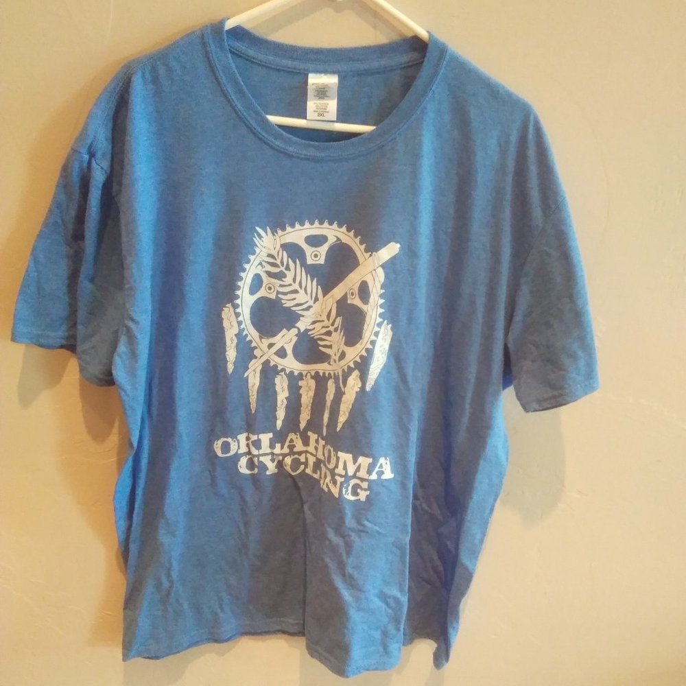 Gilban Blue Oklahoma Cycling Short SleeveTee-Shirt
